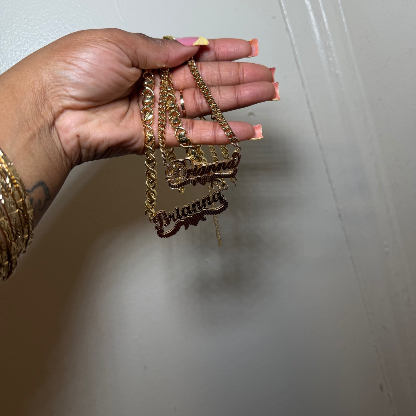 Custom heart name chain